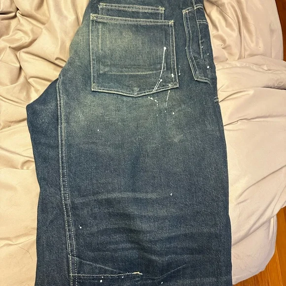 Free People Moxie Barrel Cerulean Blue RARE COLORWAY Hot Trend Size 24 see 📏 - Picture 8 of 16